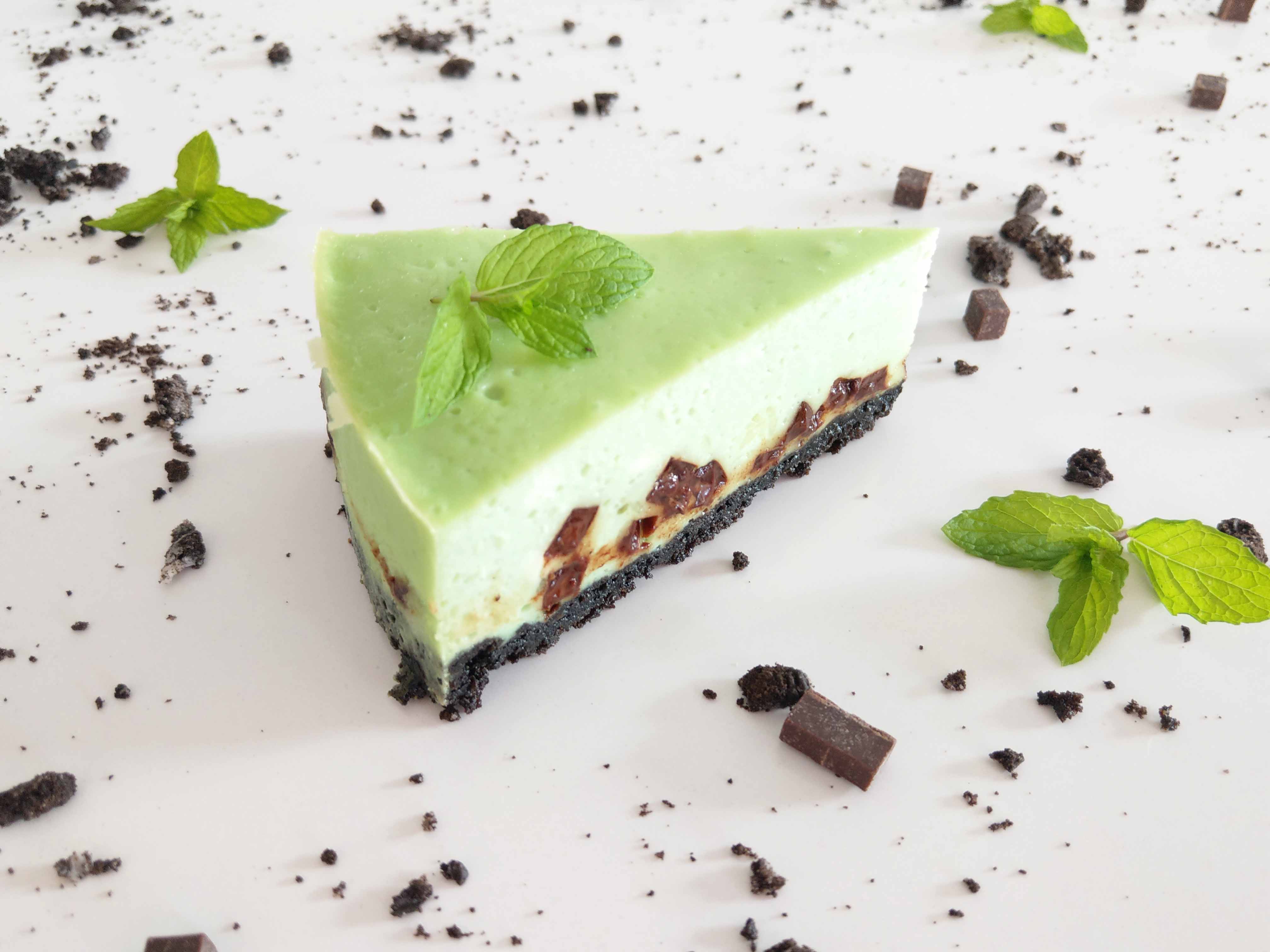 Cheesecake Chocolate Mint Baked